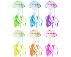 MTTProducts - Glowing Jellyfish Ornament - Decoratie voor Aquarium - Vervaardigd uit zacht silicone - Creatieve Jellyfish - Geschikt voor alle seizoene...