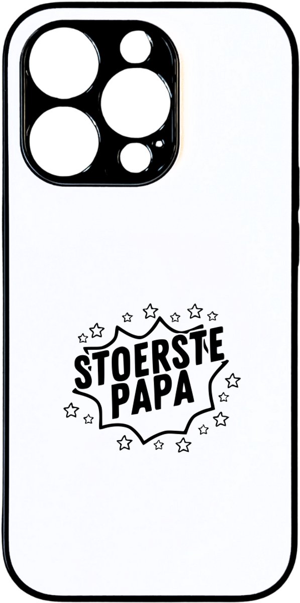 Hacebo® - Stoerste papa telefoonhoesje - Papa - Familie - telefoonhoesjes - vaderdag - Cadeau - hoesje geschikt voor iPhone 14 Pro