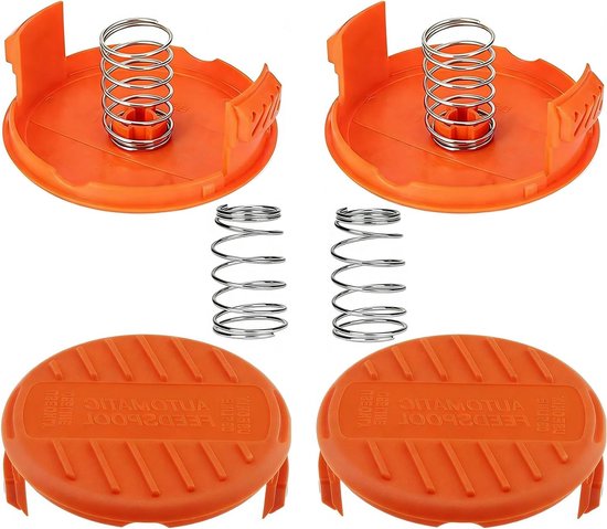 Set van 2 Spoelafdekkingen voor Grastrimmer, Vervangende Trimmerkap, Geschikt voor Diverse Modellen, Tuingereedschap Accessoires — afbeelding 3