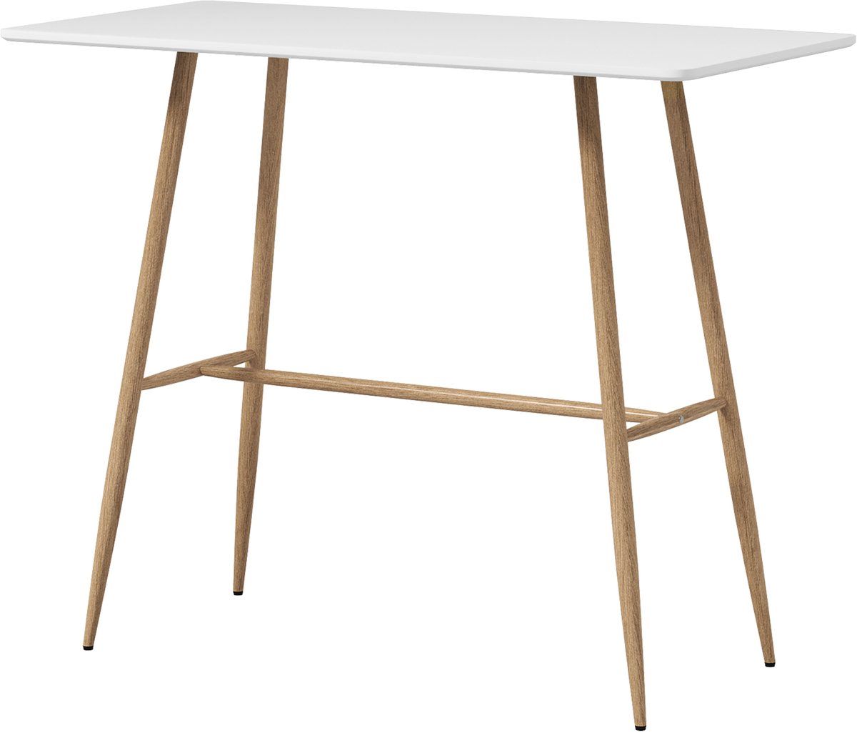 HOMCOM-Bartafel-MDF-120x60x98cm-Wit