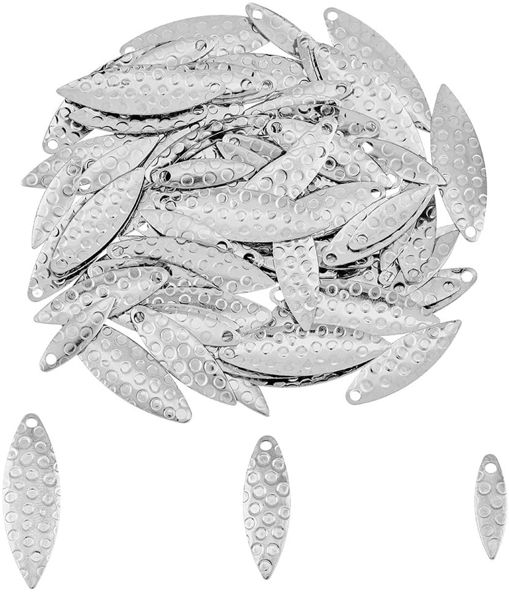 Allecto - Vissen Lepels Messen - Spinner Blades - DIY Vissen Lokt Accessoires - 3 Maten - Vissen Attractor - Ideaal voor Vissers - Handige Formaten