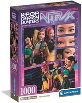 Clementoni K-Pop Demon Hunters Puzzel 1000 Stukjes - Compact Huntrix Legpuzzel - Kpop Cadeau voor Volwassenen vanaf 14 Jaar