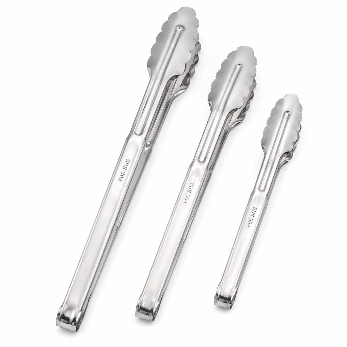 My Green Deal – RVS Premium Keukentangen Set – Serveertang – BBQ Tang – Keukentang RVS – Premium 304 RVS – Set van 3