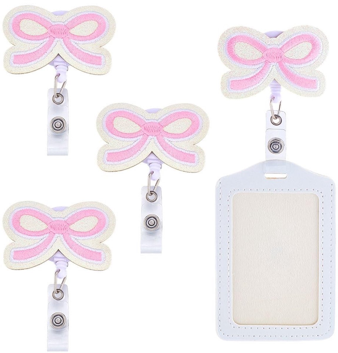 Dailygoods- Badgehouder met trekkoord - Id Kaart Houder - Badgehouder