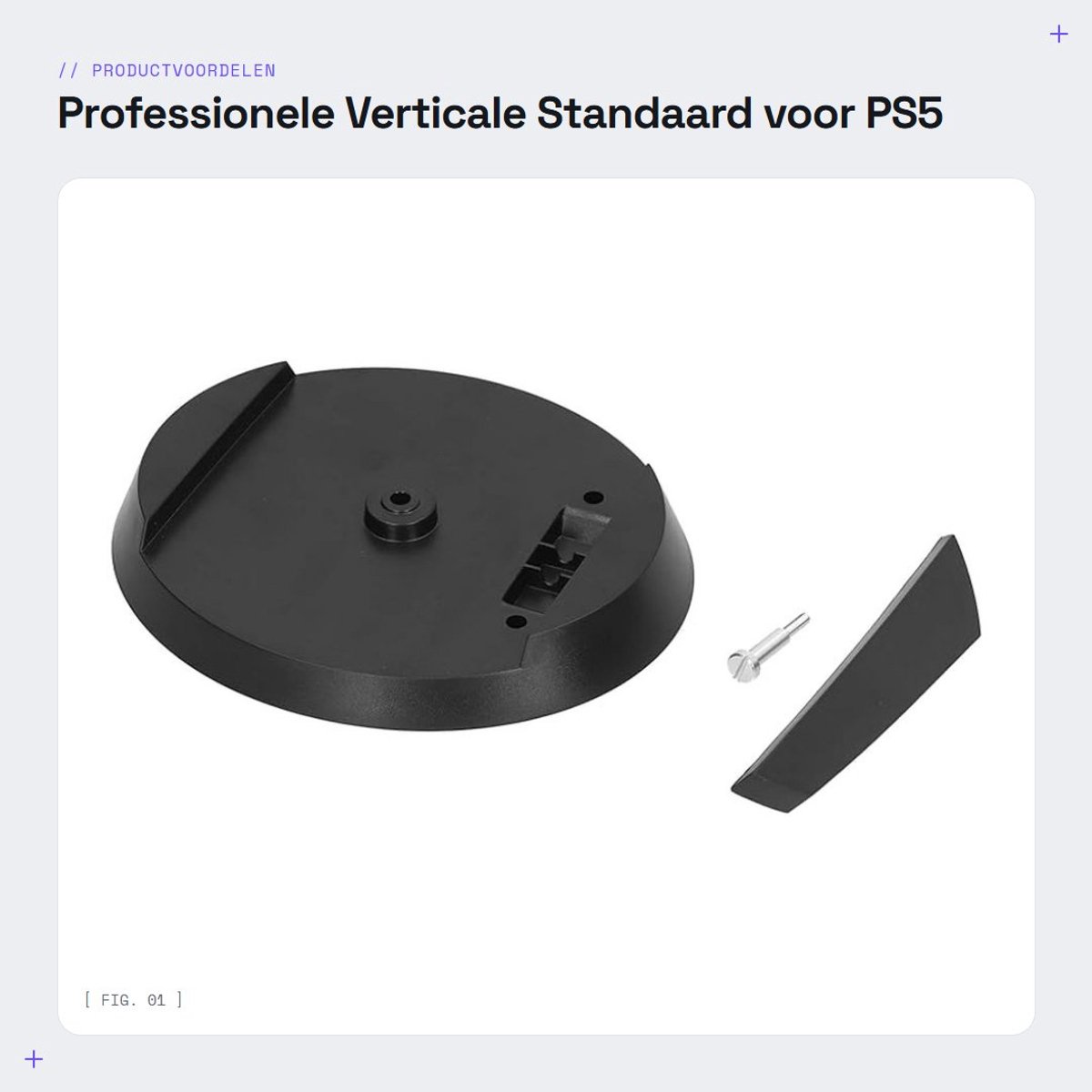 Dailygoods- Verticale Standaard Professioneel - PS5-console Houder - 2-in-1 Basisaccessoire - Ruimtebesparend - Stabiele Structuur - Verbeterde Warmteafvoer - Gameconsolehouder