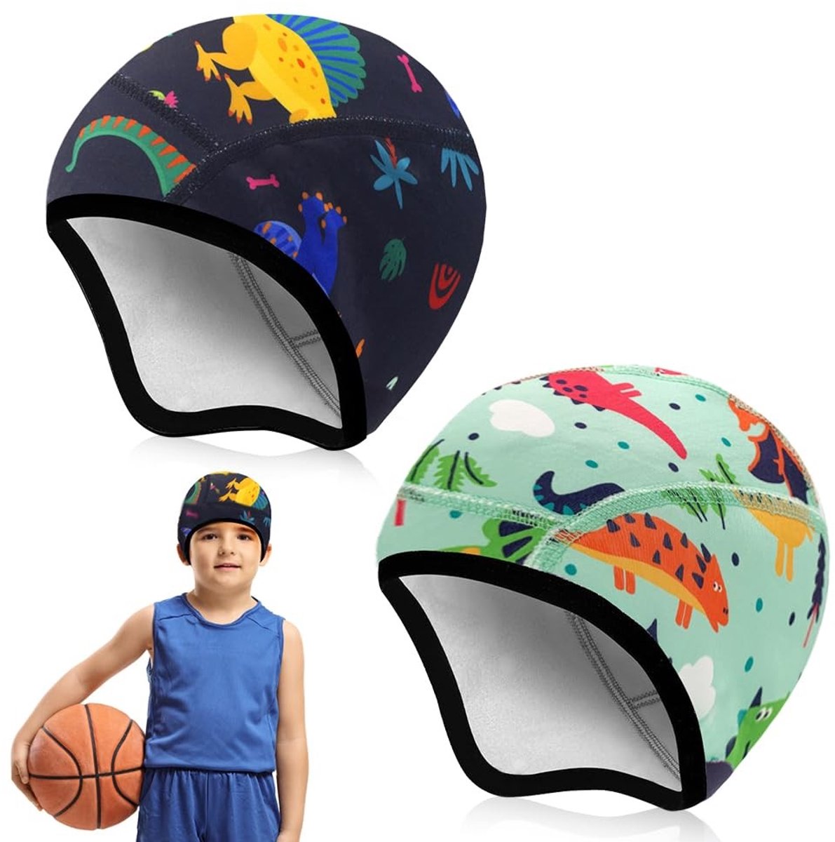 Dailygoods- Fietsmuts Winter - Winddicht - Helmmuts - Thermisch - Warme Cap - Cartoon Ontwerp - Universele Maat - Wintermuts