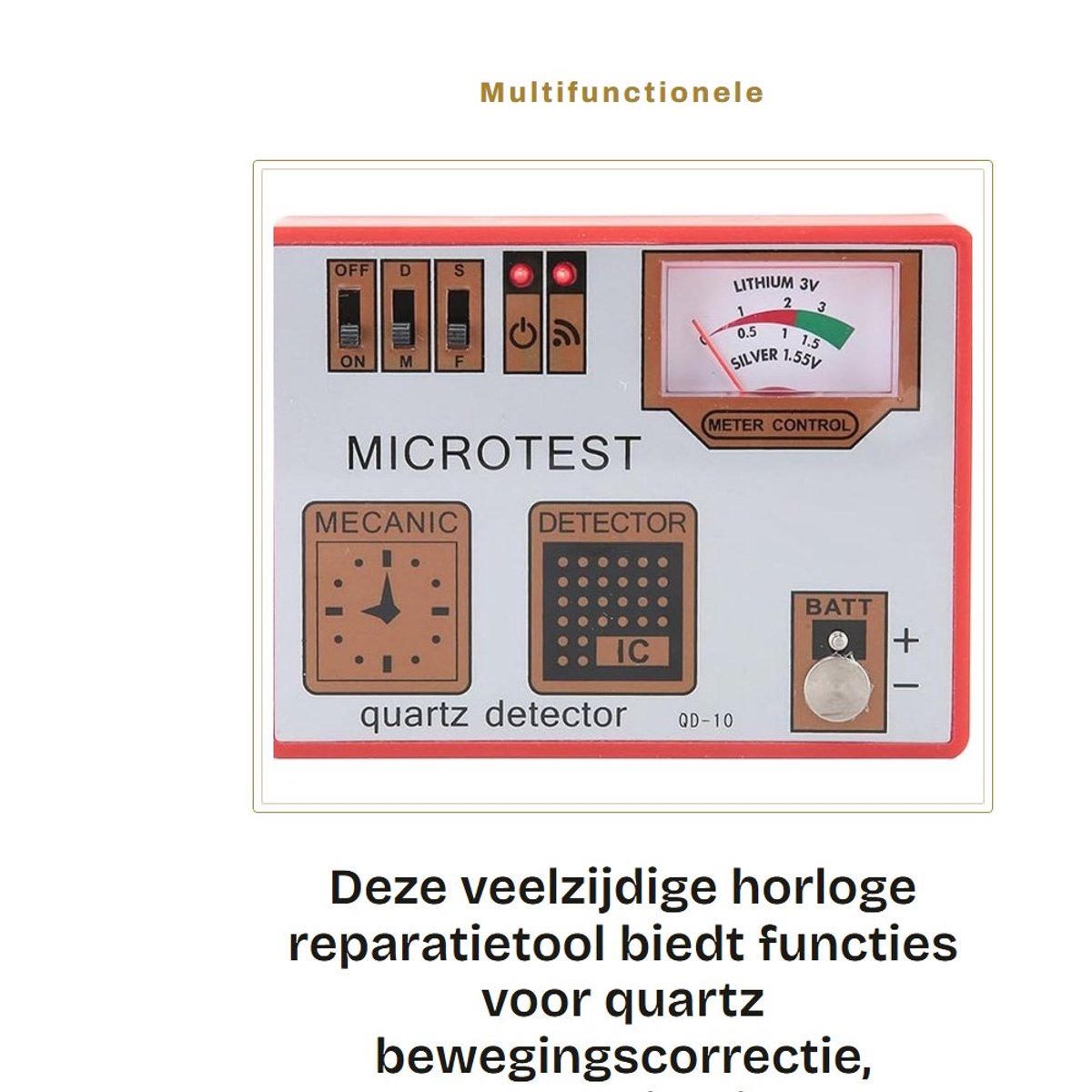 Dailygoods - Multifunctionele Horloge Reparatietool voor Testen en Onderhouden