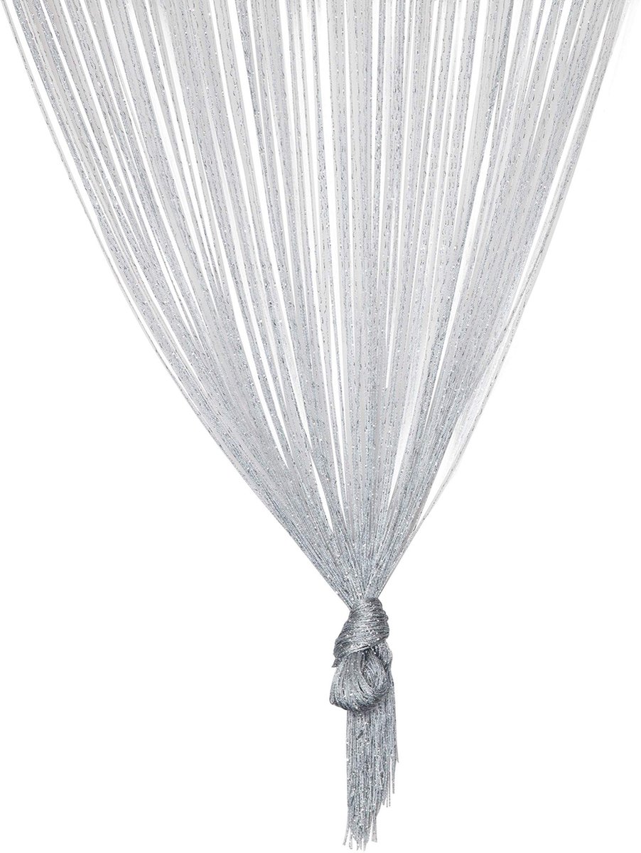 Dailygoods- Draadgordijn Lichtgewicht - Deurgordijn - Vliegengordijn - Aanpasbaar - 90x200 cm - Geweven sleuf voor eenvoudige montage - Gordijn