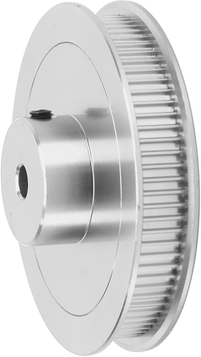 Dailygoods- Tandriemwiel 80 Tanden - Synchroon Wiel - 2GT Tandriemschijf - Gelegeerd Staal - Boring 5 Mm - Voor 3D-printer/CNC-machine - Poelie