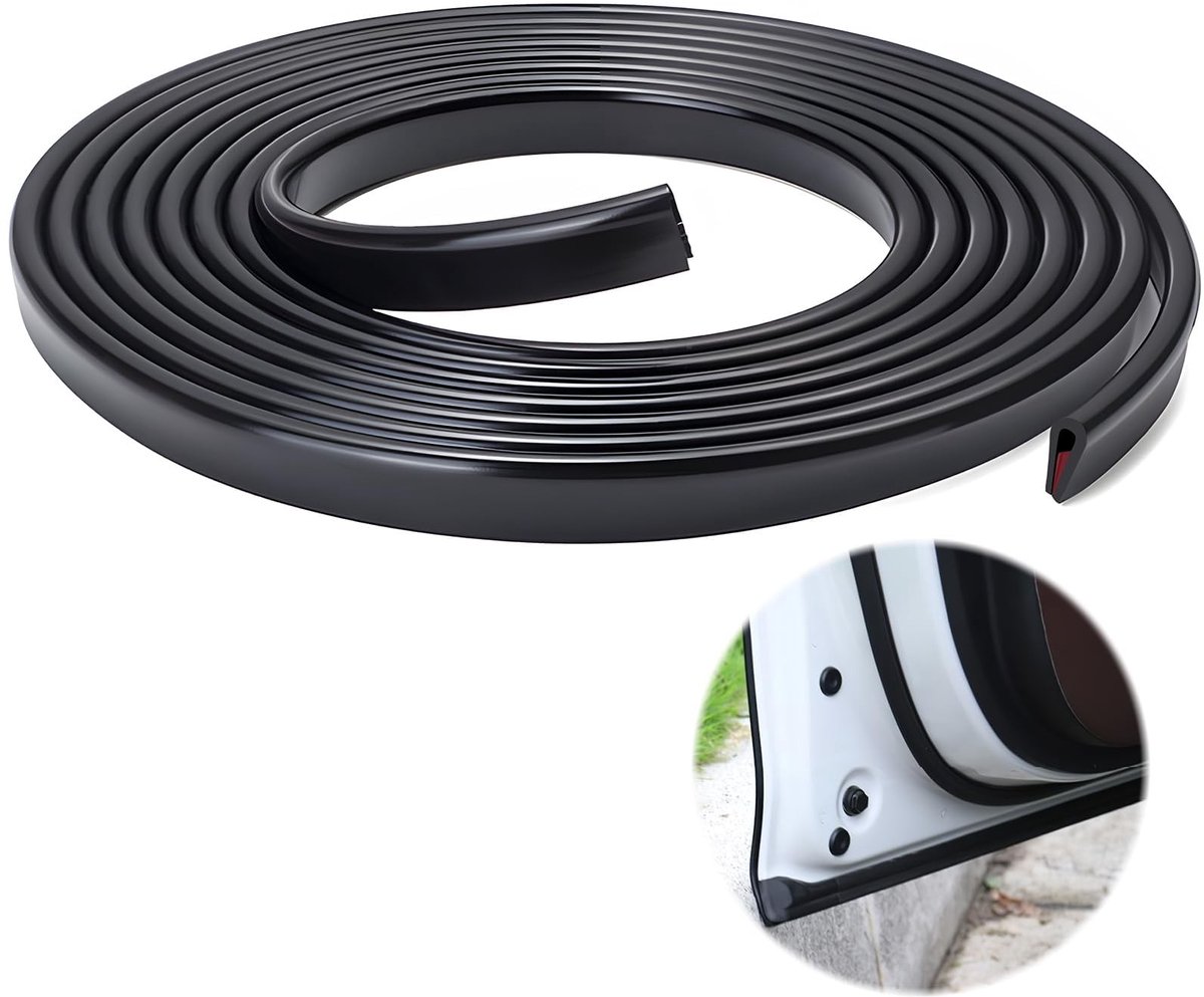 Dailygoods- Autodeurbescherming 5m - Zelfklevende Tape - Universele Pasvorm - Antikras - Flexibel Rubber - Eenvoudige Installatie - Deurrandbescherming