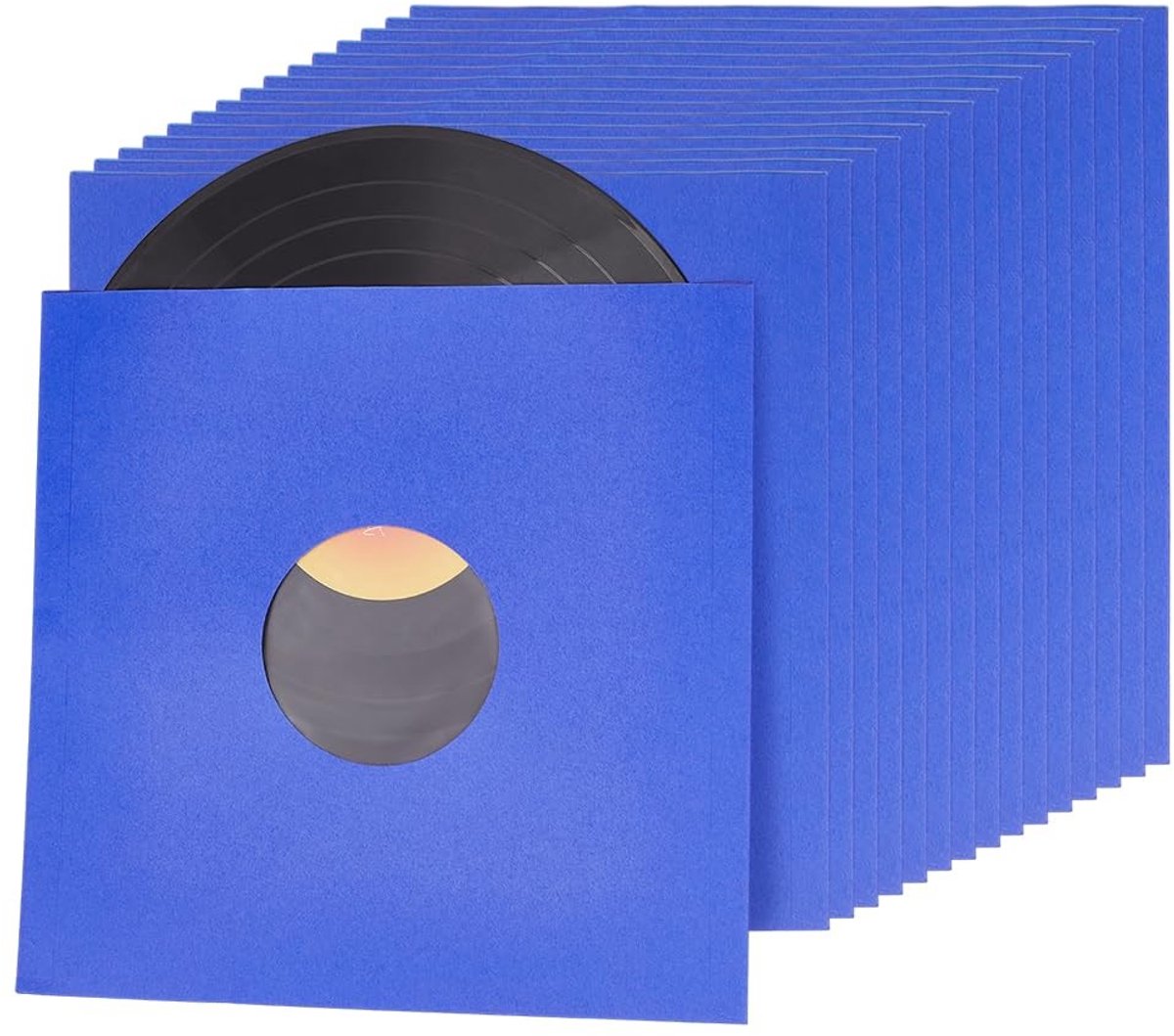 Dailygoods- Vinylplatenhoezen 16 stuks - Kraftpapier 31 cm - Beschermhoezen - Albumhoezen - Decoreren - 110 g/m² - Platenhoezen