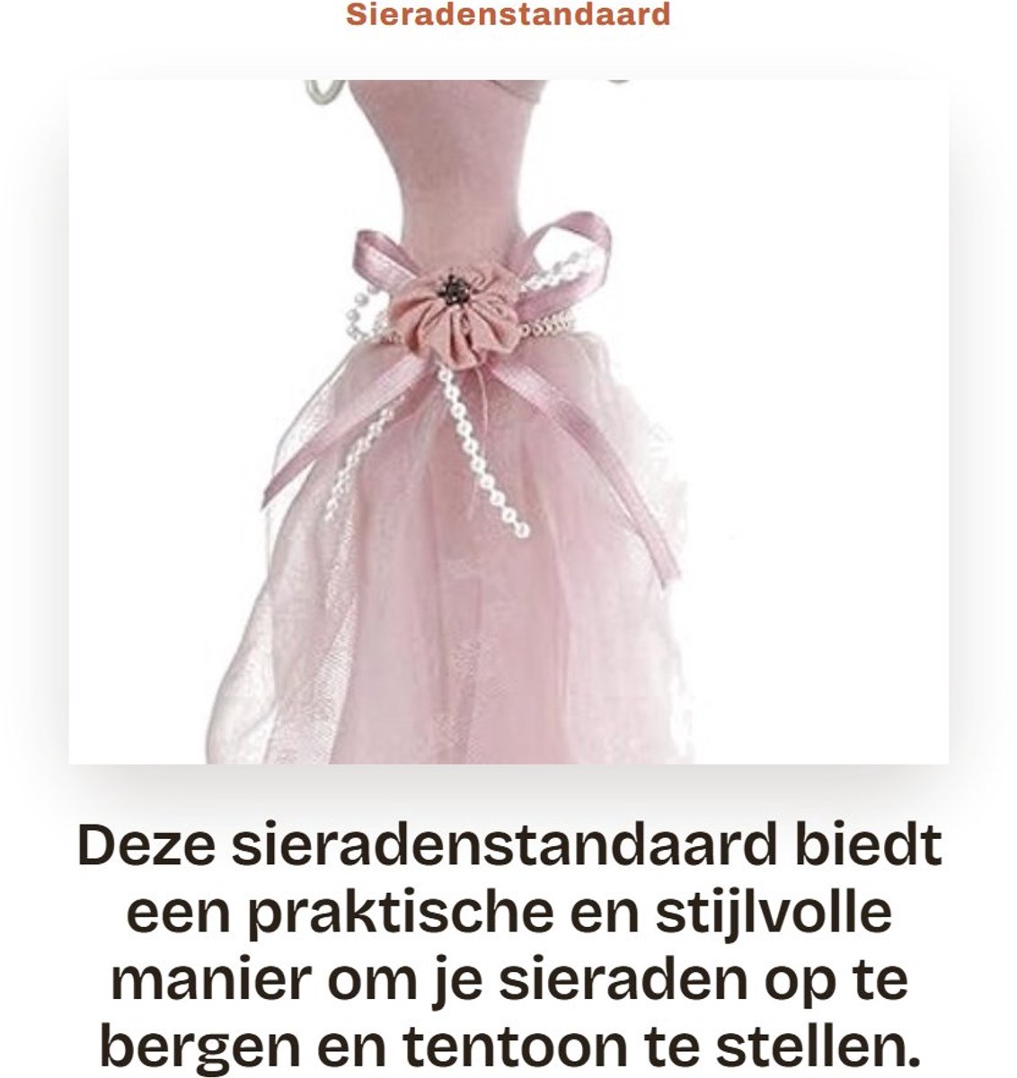 Dailygoods- Sieradenstandaard Lichtgewicht - Sieradenhouder - Presentatie - Opslag - Oorbellen/Halskettingen/Armbanden - Hoogwaardig Materiaal - Sieradenrek