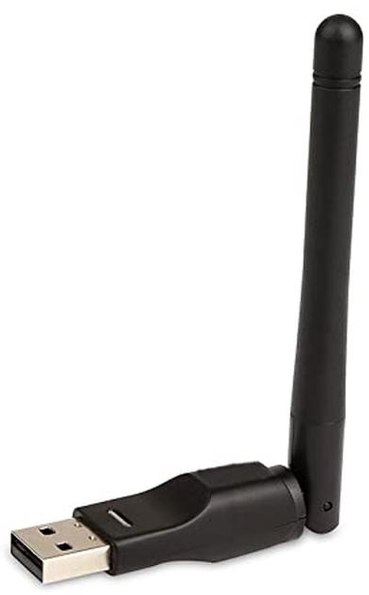 Wifi Dongle - Netwerkadapter - Decoder Verbinding - 150 Mbps Snelheid - 17 cm - Zwart