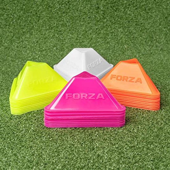 Mini Trainings Kegels - Agility Markers - Sport Training - Uniek Driehoek Ontwerp - 40 Stuks - Fluo Kleuren van MINI — afbeelding 4