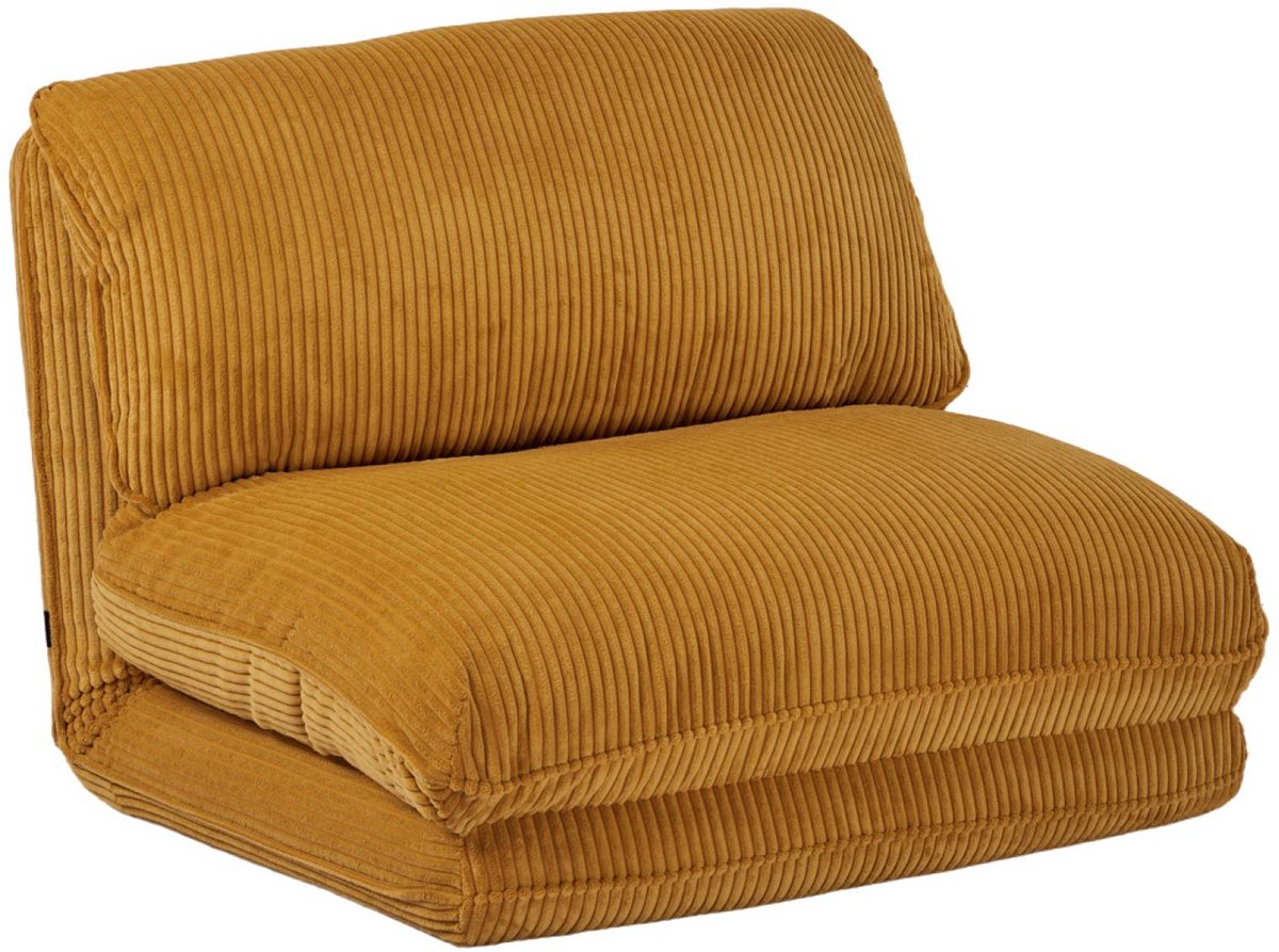 sweeek - Slaapfauteuil 1 persoons loungestoel corduroy - cosy