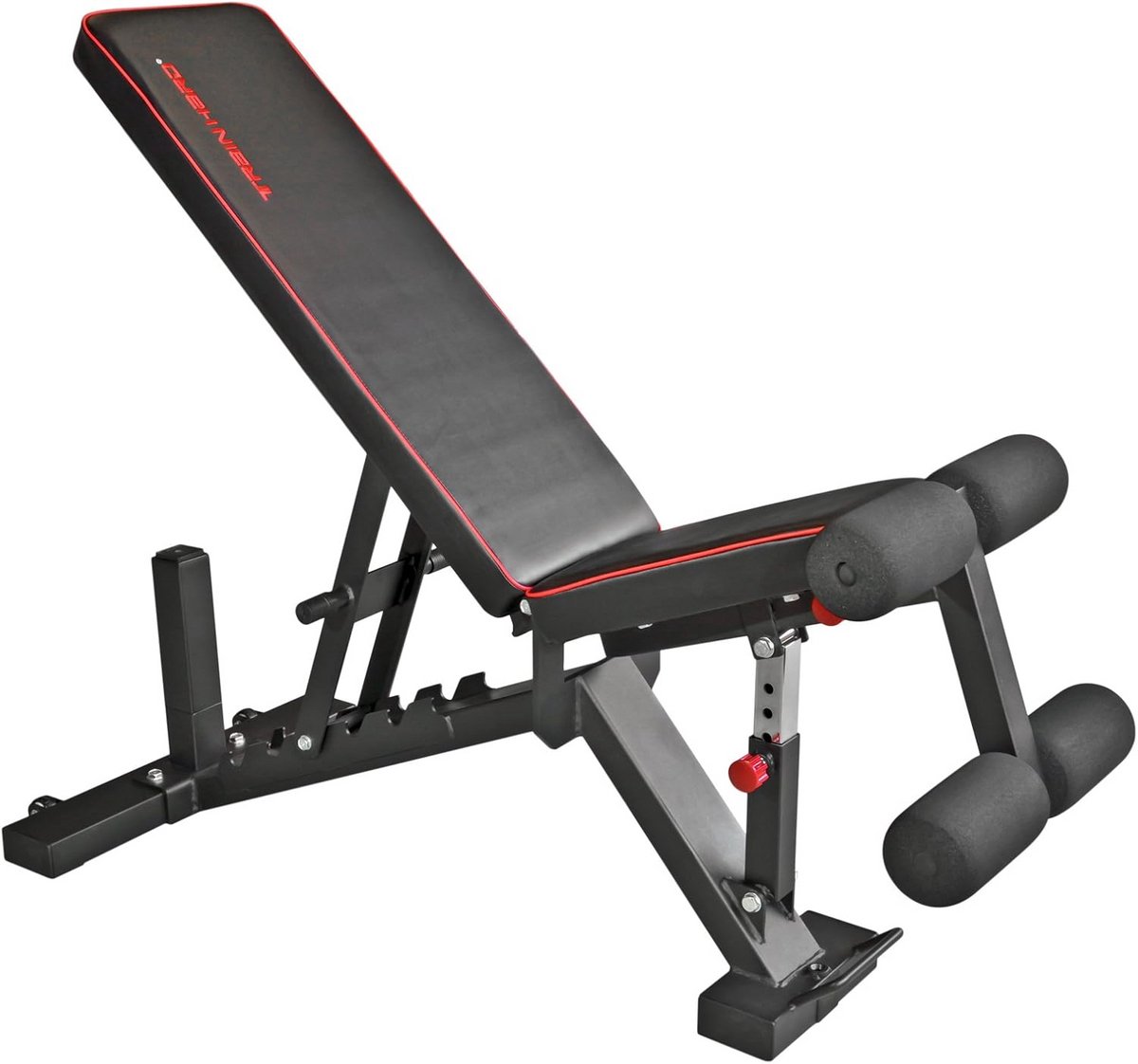 Verstelbare Trainingsbank - Fitness Bank - Kracht Training - Zwaar Belastbaar - 450 kg Capaciteit - Rood
