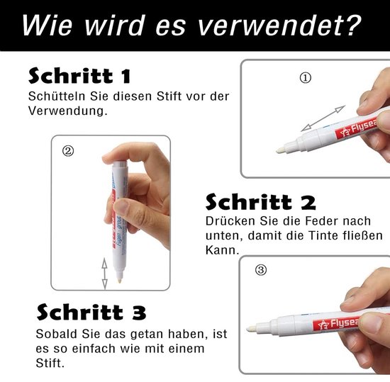 6 Stuks Voegenstift Set voor Tegelreparatie en Voegonderhoud van Merkloos	 — afbeelding 5