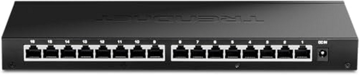 Netwerk Switch - Ethernet Hub - Netwerk Uitbreiden - 16 Poorten 2.5G - 28.58 x 12.75 cm - Zwart