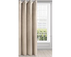 Fluwelen gordijnen - Zachte draperieën - Kamer verfraaien - Luxe uitstraling - 140 x 250 cm - Beige