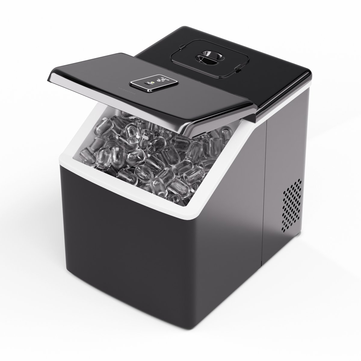 Klarstein ijsblokjesmachine – roestvrij staal, 13 kg/24 uur, touchscreen, kristalheldere ijsblokjes, laag energieverbruik, ideaal voor feestjes/tuinfeesten - voor Thuis - Ice Maker - Ice Cube Maker - IJsmaker - IJsblokjesmaker