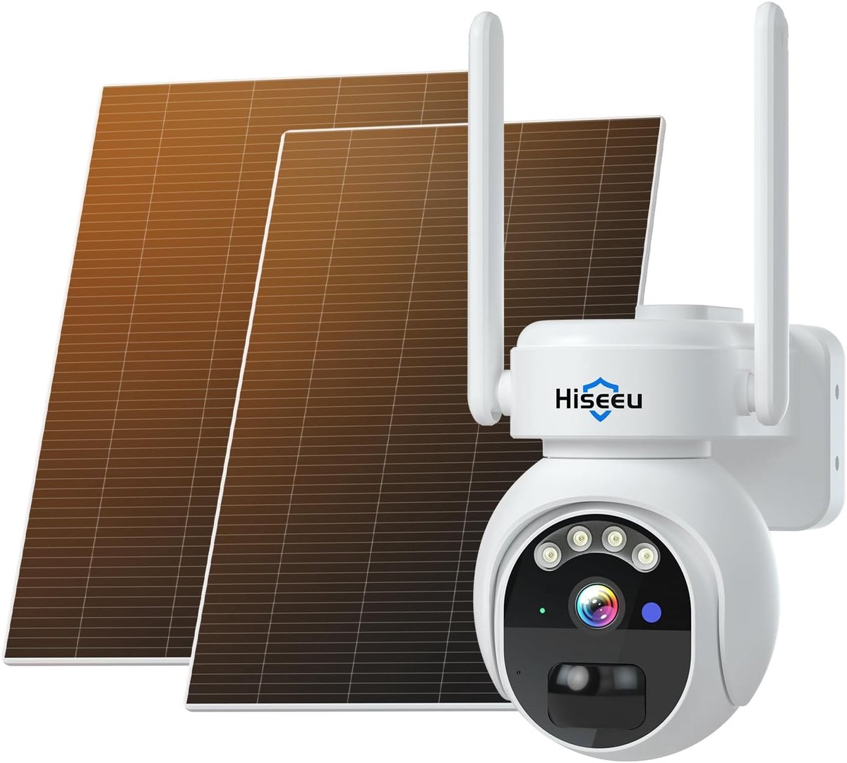 Draadloze Camera - Buiten Camera - Huis Beveiligen - Zonne-energie Opladen - 4 MP - Wit