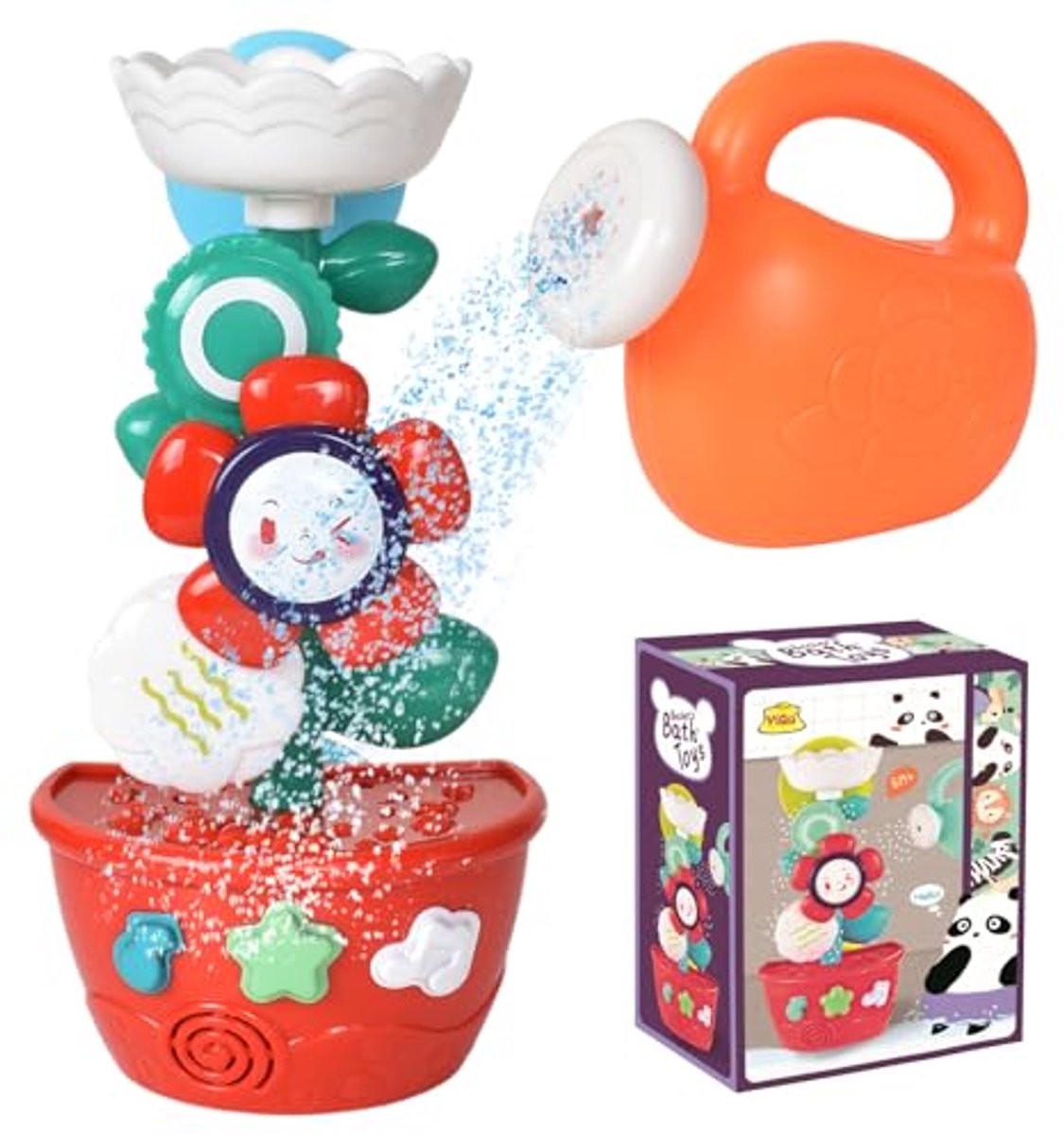 Badspeelgoed Set - Bloem Gieter - Kinderen Vermaken - Automatische Watercirculatie - 165 x 215 cm - Veelkleurig