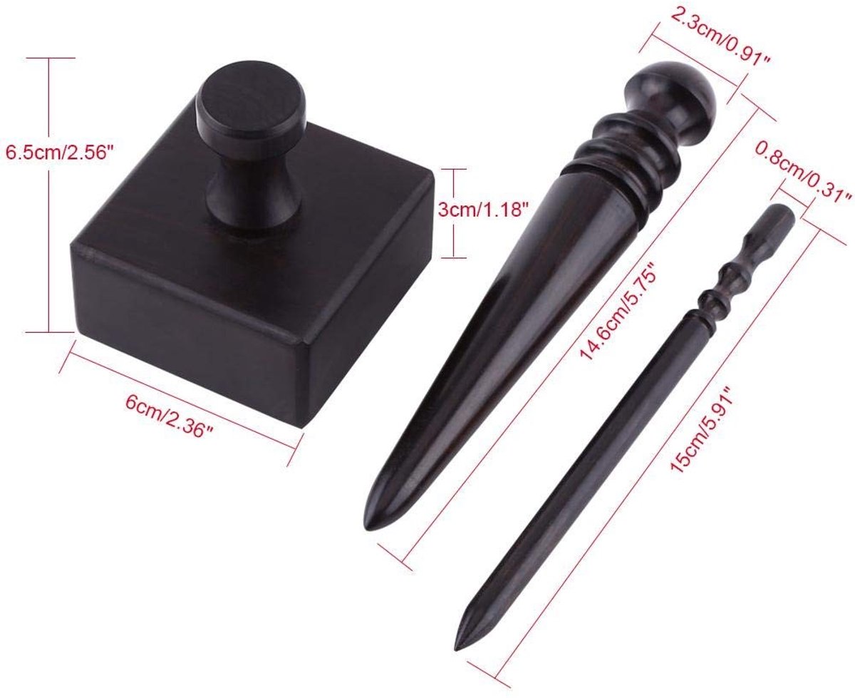 Dailygoods- Randafwerker - Zwart Hout - Polijstgereedschap - Set van 1 Stuk - Schuurstaaf - Verstelbare Afmetingen - Lichtgewicht - Leerbewerkingstool