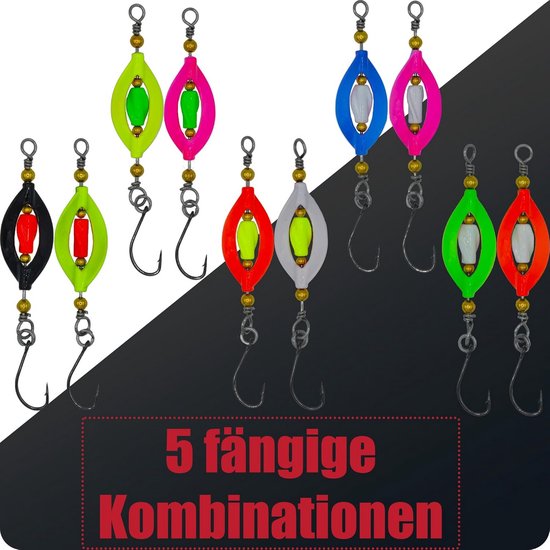 Twister Spinner Set - Forellen Lokaas Spoons - Vissen op Forel - UV-Actief Kleurenspel - 5 x 3.5g - Multicolor — afbeelding 4
