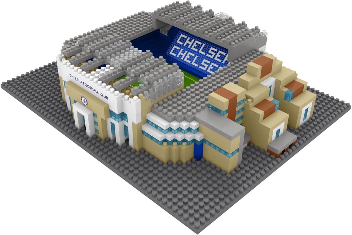 Voetbalstadion Bouwset - Miniatuur Replica - Bouwen en Verzamelen - Gedetailleerd Stadionmodel - 1044 Stuks - Multicolor