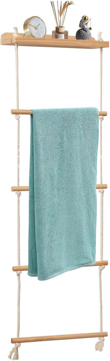 Decoratieve Handdoekladder - Handdoekrek - Handdoeken Ladder Rek - Handdoekdrager