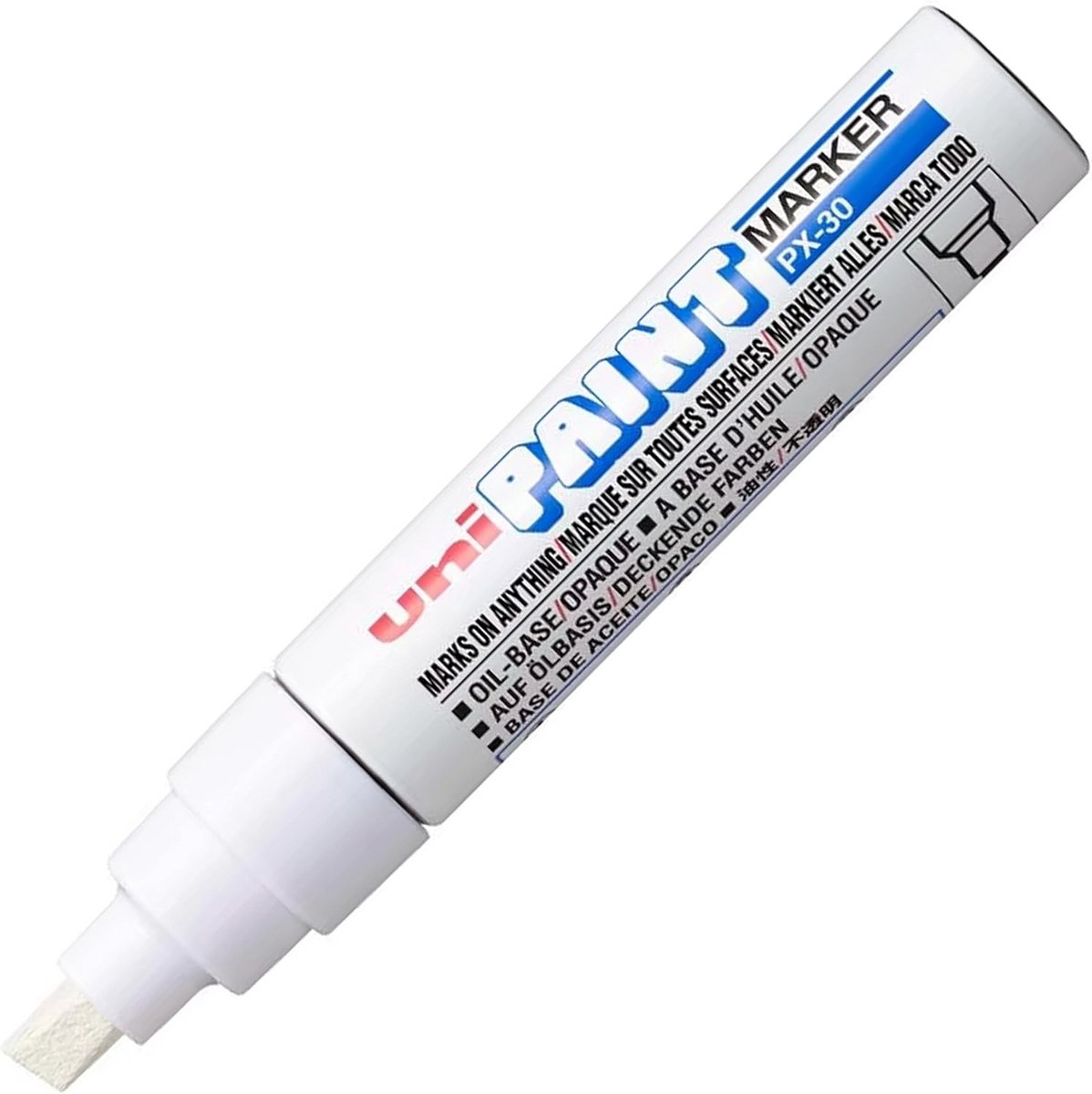 Olieverf Marker - Permanente Stift - Decoreren en Markeren - Water- en Vervaagbestendig - Breed 4-8.5 mm - Wit