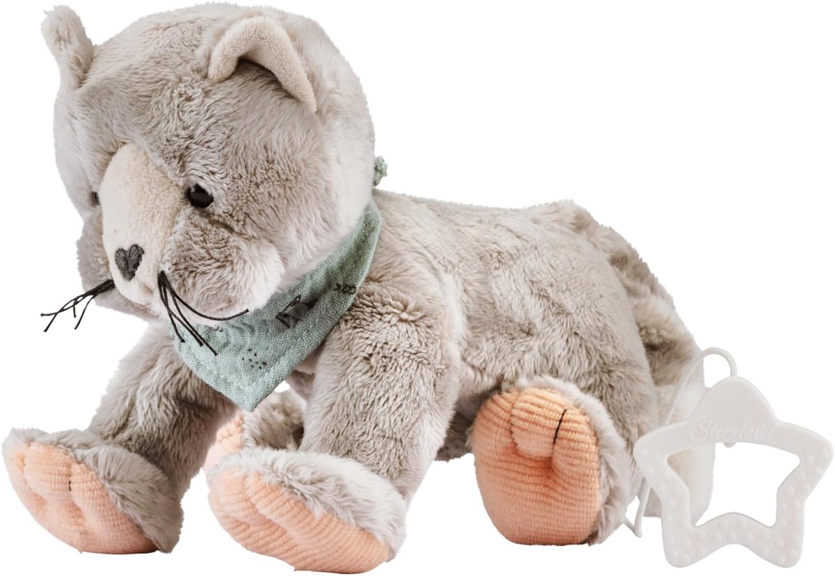 Pluchen Muziekdoosje Kat - Zachte Knuffel met Wiegmelodie