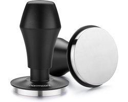 Koffie Tamper - Espresso Plet - Perfect Koffie Zetten - Verstelbare Druk - 58.5 mm - Zwart
