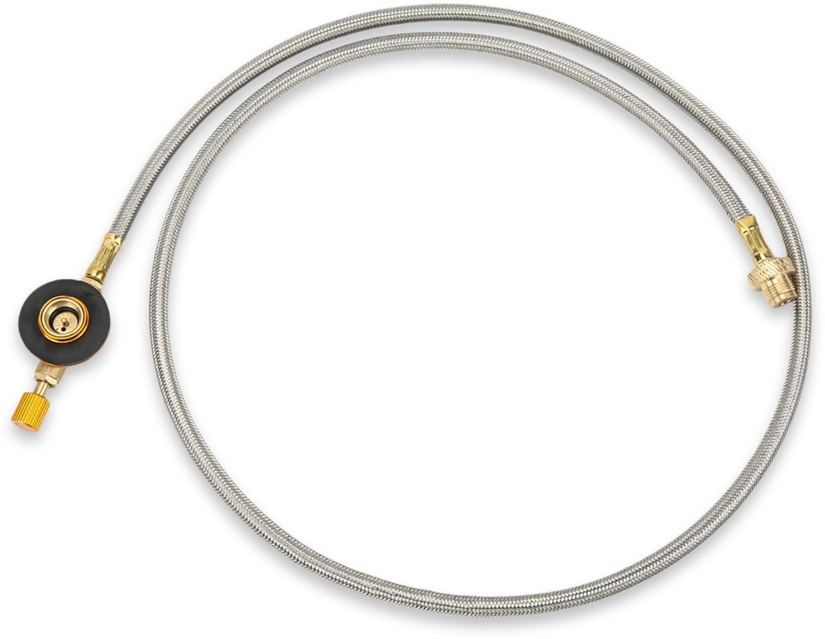 Dailygoods- Gasleiding 100 cm - Universele Propaan Slang - Voor Gasgrill/Verwarming/Vuurtafel - Lichtgewicht - Eenvoudige Installatie - Duurzaam Materiaal
