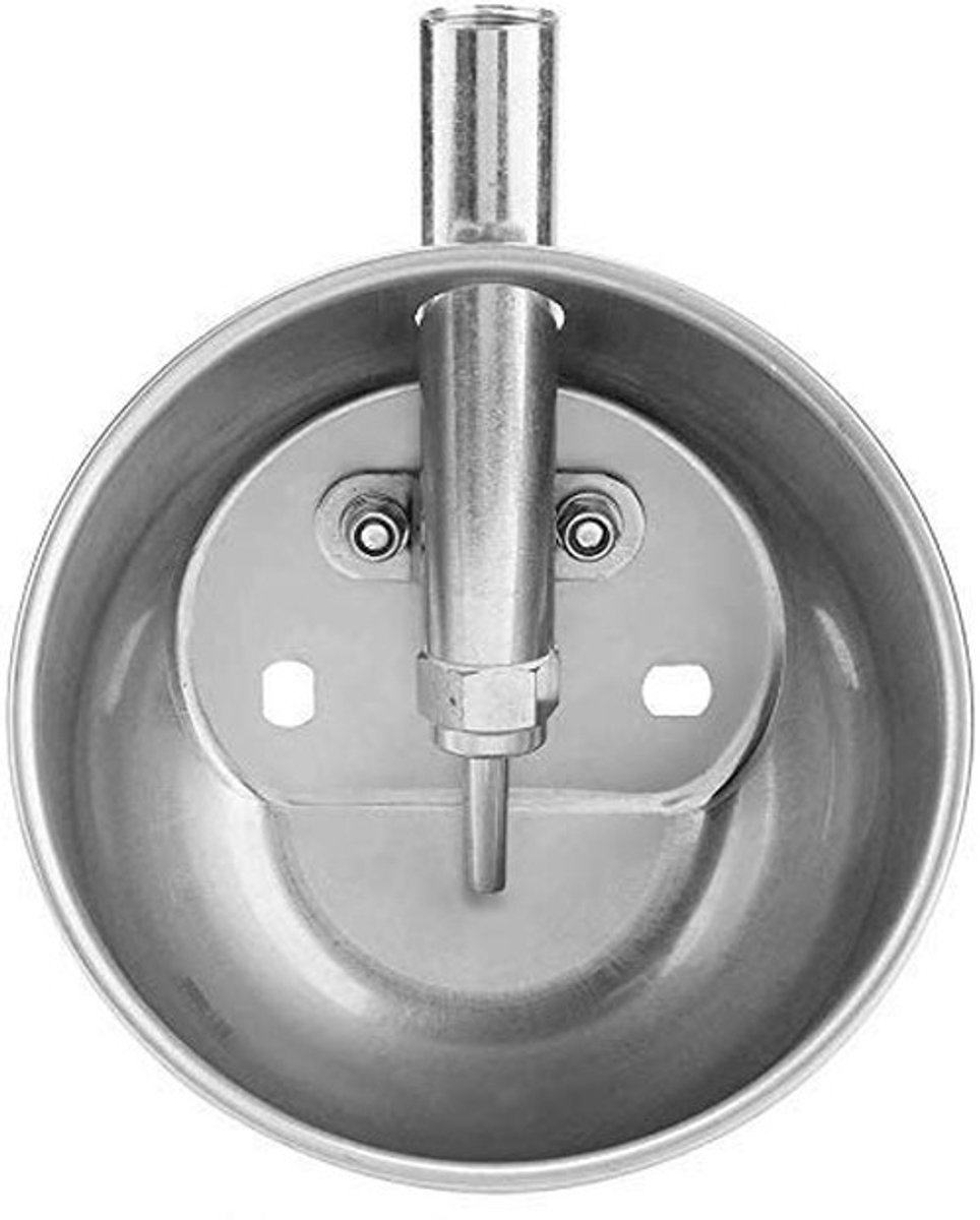 Dailygoods- Waterbak Roestvrij Staal - Automatische Drinkbak voor Varkens/Schapen/Geiten - Veehouderij Benodigdheden - Schokbestendig - Gepolijste Rand - Glad Oppervlak