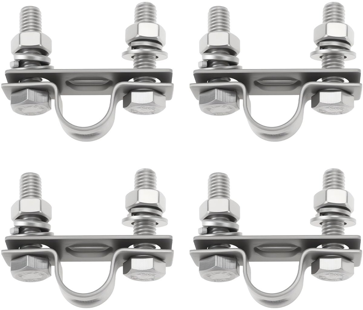 Dailygoods- Gaskabel Buisklem Marine-Grade - 304 Roestvrij Staal - 25 mm Schroefafstand - Zadelklemmen - Sluitringen - Sterke Grip - Klemmen