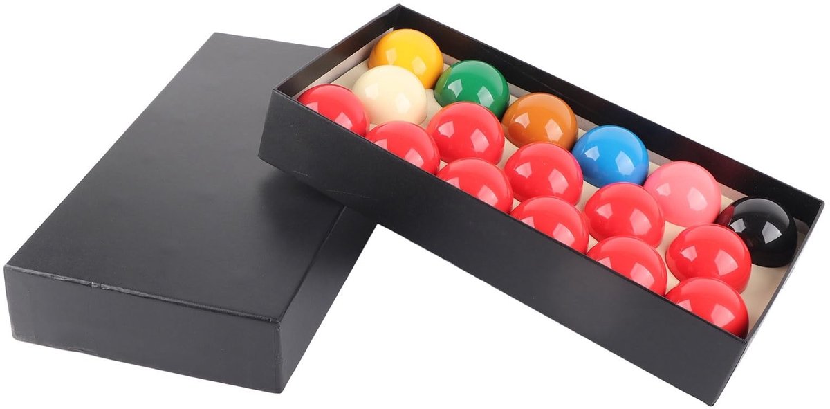 Dailygoods- Snooker Ballenset 17 Stuks - Hars Composietmateriaal - 2,1 Inch - Nauwkeurige Rondheid - Stabiliteit en Balans - Geschikt voor Wedstrijden - Biljartballen