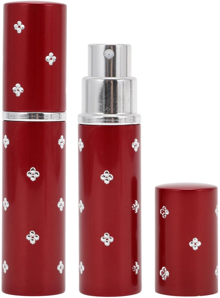Dailygoods- Parfumverstuiver Navulbaar 2 Stuks - Mini Spuitfles 5 ml - Draagbaar - Parfumhouder voor Reizen - Compact en Reisvriendelijk - Fijne Parfumnevel - Parfumfles