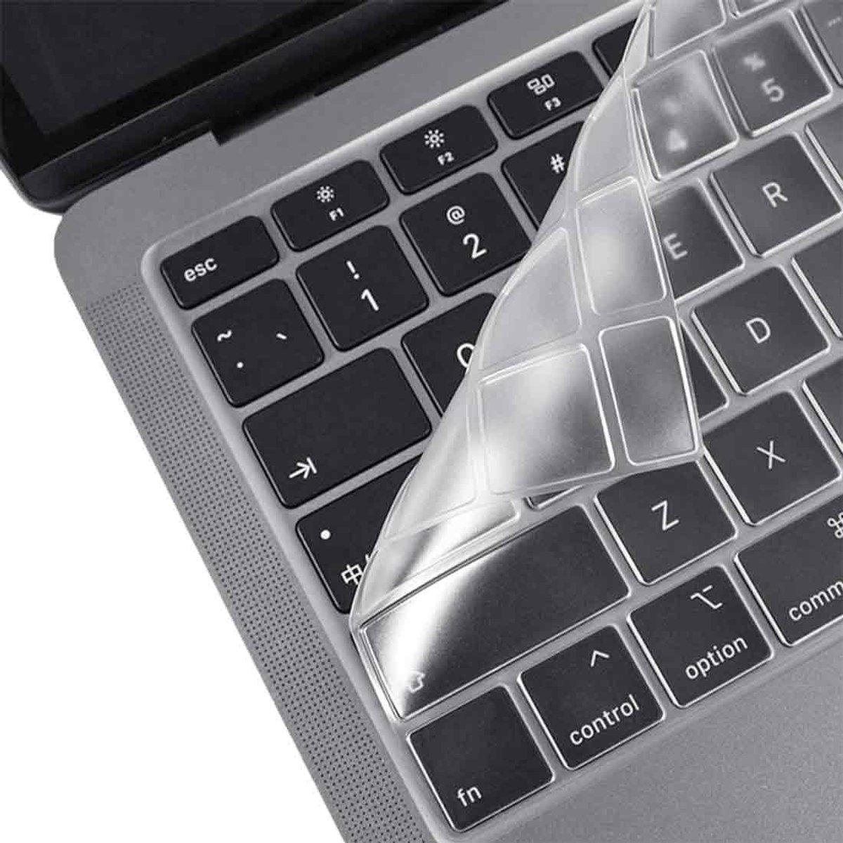 Dailygoods- Toetsenbordafdekking Ultradun - Waterdicht - Stofdicht - Wasbaar - Herbruikbaar - Compatibel met MacBook Air 13 inch - Toetsenbordbescherming