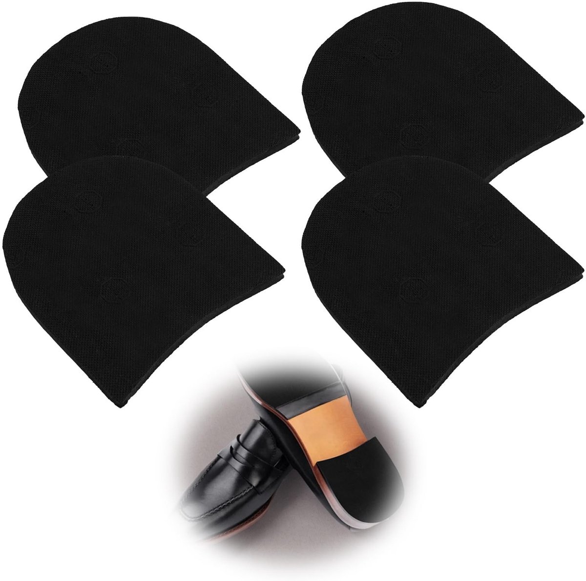 Dailygoods- Schoenafset 2-Paar - Hielpads - Antislip Kussens - Reparatie/Rubberen Afset - Inclusief Nagels/Schuurpapier - Duurzaam en Zelfklevend