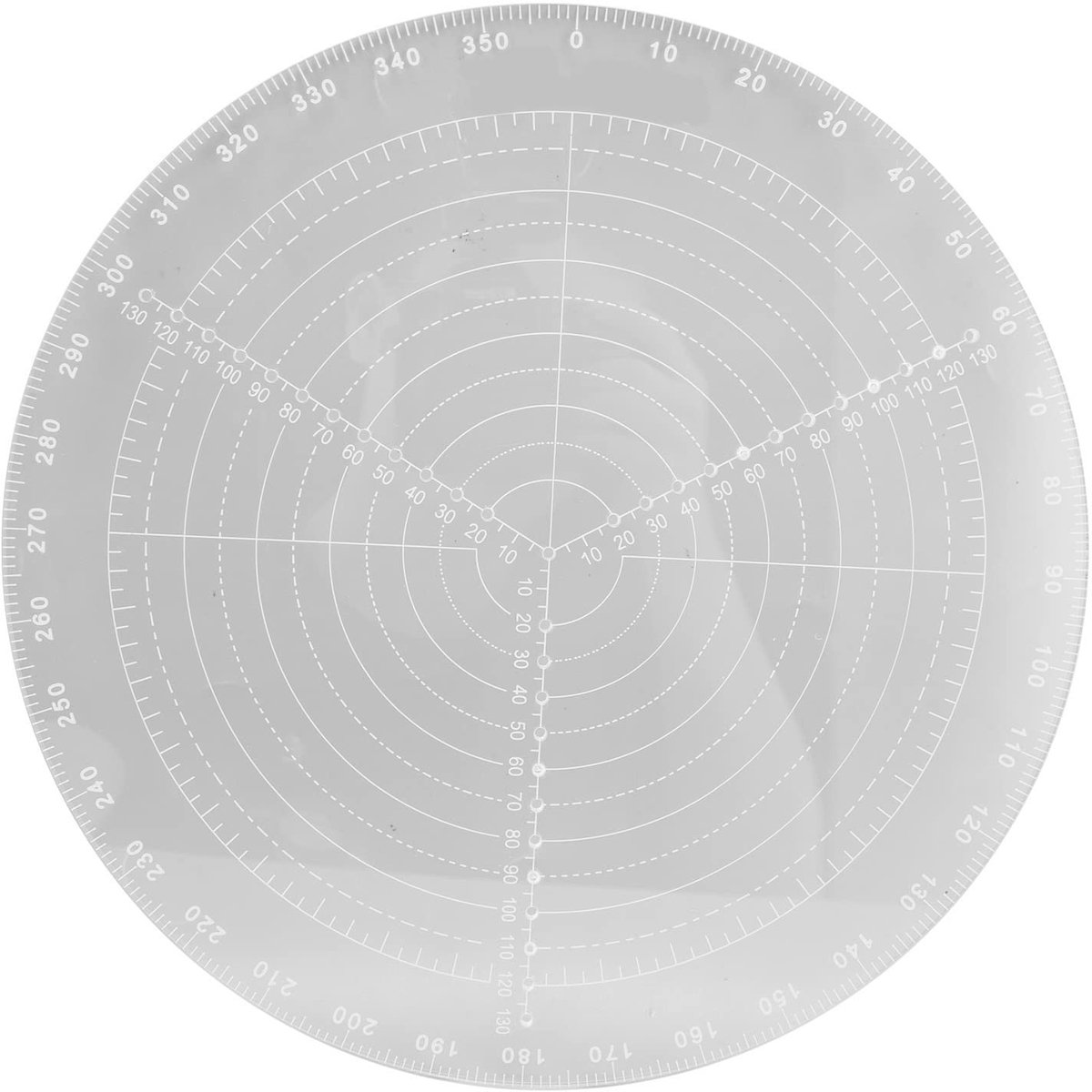 Dailygoods- Centreringshulpmiddel Accuraat - Ronde Center Finder - Duidelijke Schalen - Houtbewerking - DIY Projecten - Acryl Materiaal (Diameter 30cm) - Centrumfinder