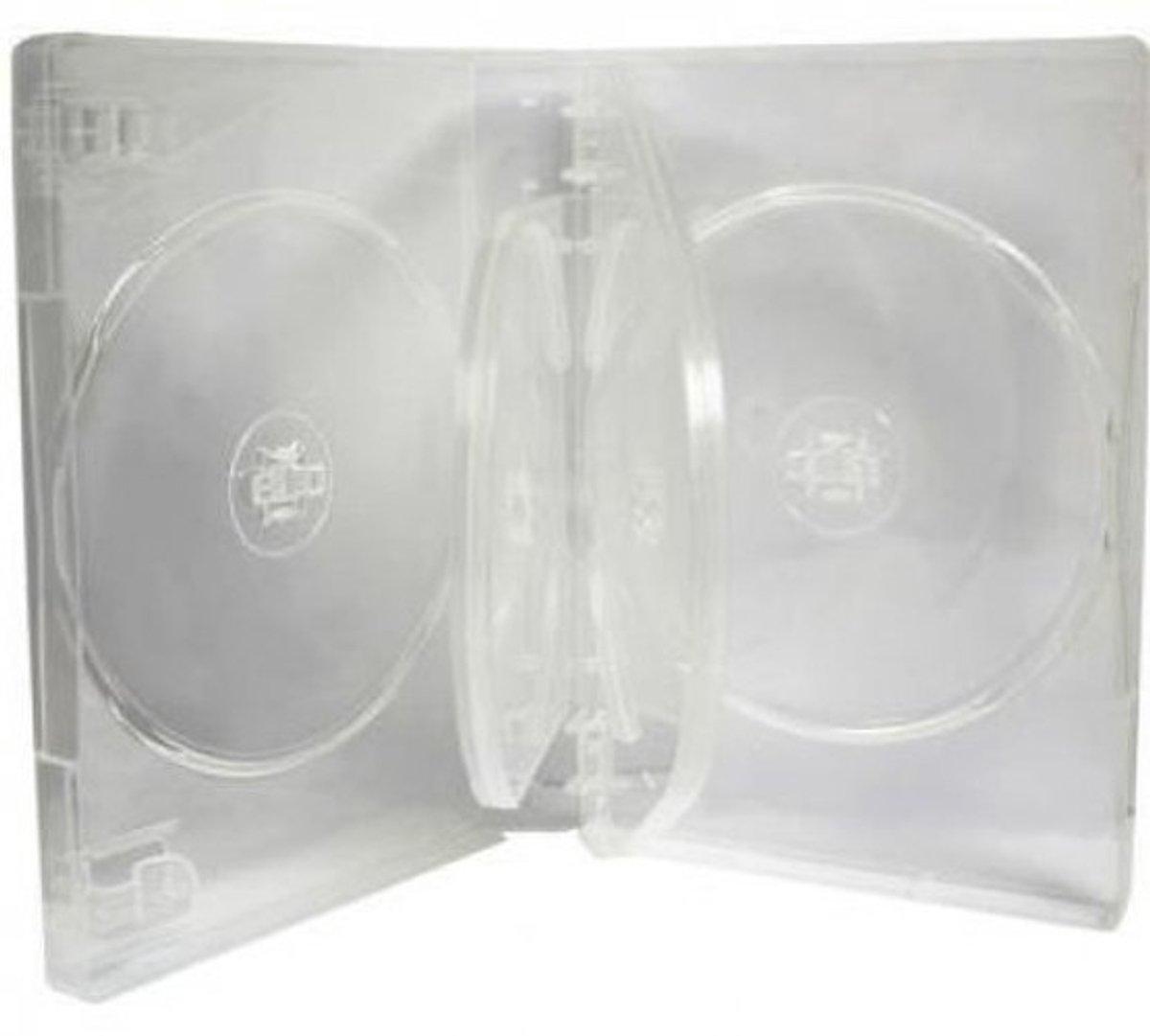 Dailygoods- DVD Case 27mm - 5-Weg Houder - Dvd Opbergdoos - Cd Opbergdoos - Dvd Sleeve - Duidelijke PVC Cover - Professionele Kwaliteit - Cd Opslagdoos