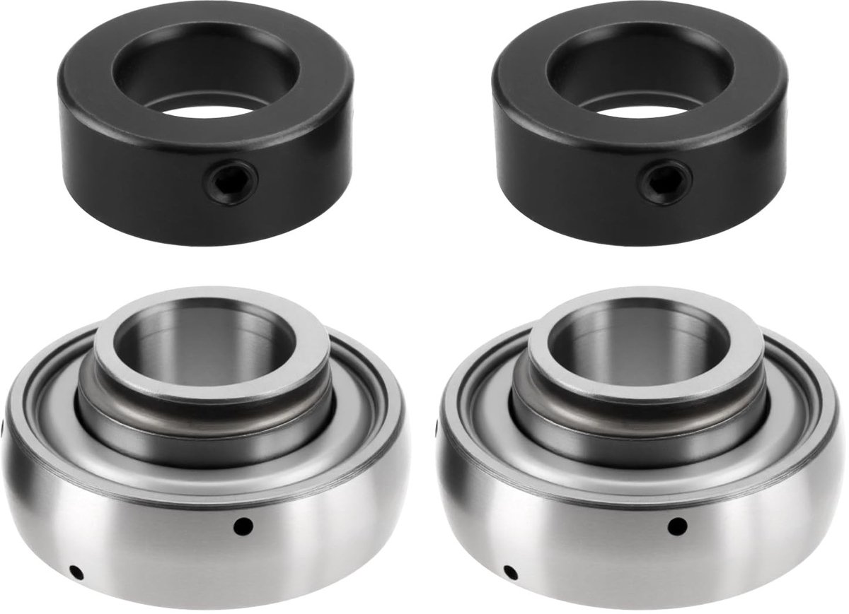 Dailygoods- Lager Model SA204-12 - Binnendiameter 19,05mm - Buitendiameter 47mm - 2 Sets - Compatibel met MTD 941-0309 - Betrouwbare materialen - Rotary Bearing