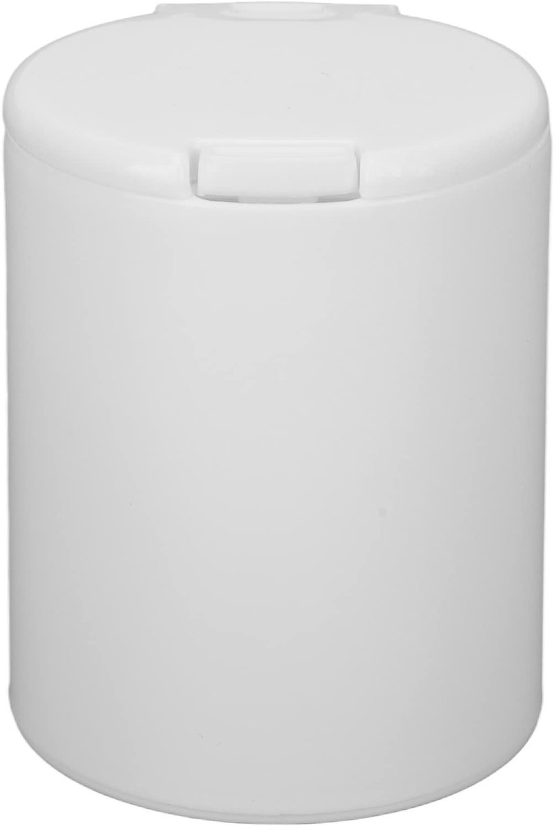 Dailygoods- Wattenschijfjesdispenser Lichtgewicht - Wattenstaafjes Houder - Wattenhouder - Wattenpot - Klein Formaat - Ronde Container - Wattenschijfjeshouder