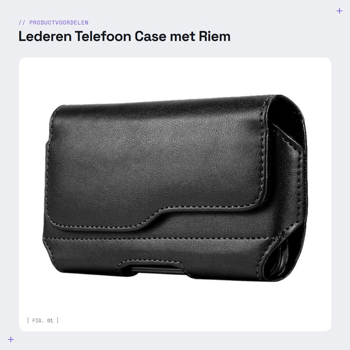 Dailygoods- Telefoon Riemhouder Waterdicht - Lederen Case - Driedimensionale Anti-Valfunctie - Draagbaar - Voor Outdoor Activiteiten - Handgemaakt - Telefoonhoes