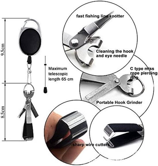 SPHProducts - Fly Fishing Gereedschap - Multifunctioneel Vissersgereedschap - Compact Design - Handig voor Vissen - Snel Knoopgereedschap - Geschikt v van Sphproducts — afbeelding 4
