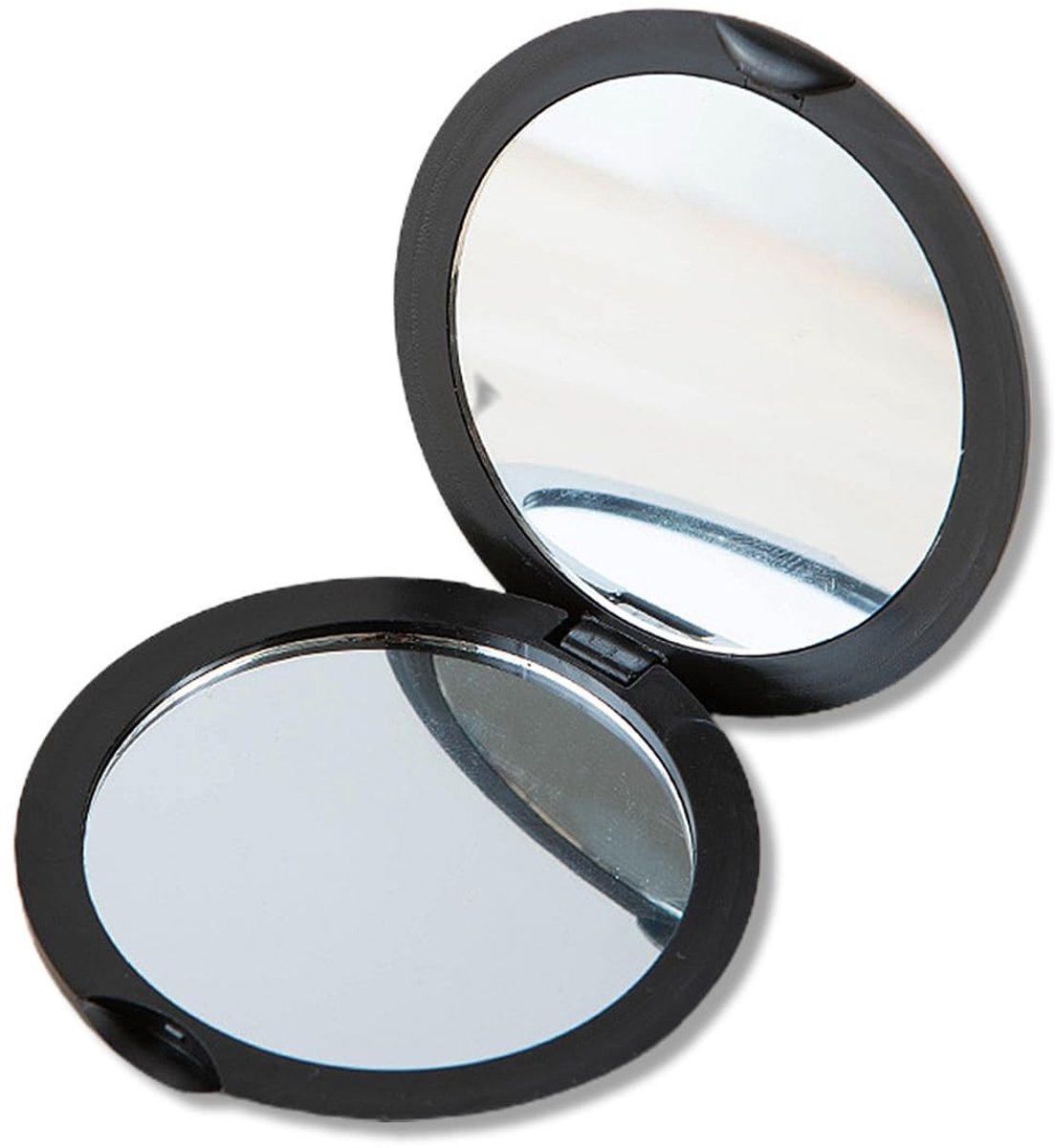 Dailygoods- Make-up Spiegel Compact - Dubbelzijdige Spiegel - 10x Vergroting - Draagbare Spiegel - Lichtgewicht - Ideaal voor Reizen - Reisspiegel