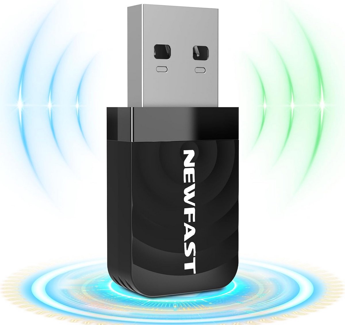 Wifi USB Adapter - Draadloze Netwerkkaart - Snelle Internetverbinding - Dual Band AC1300 - USB 3.0 - Zwart