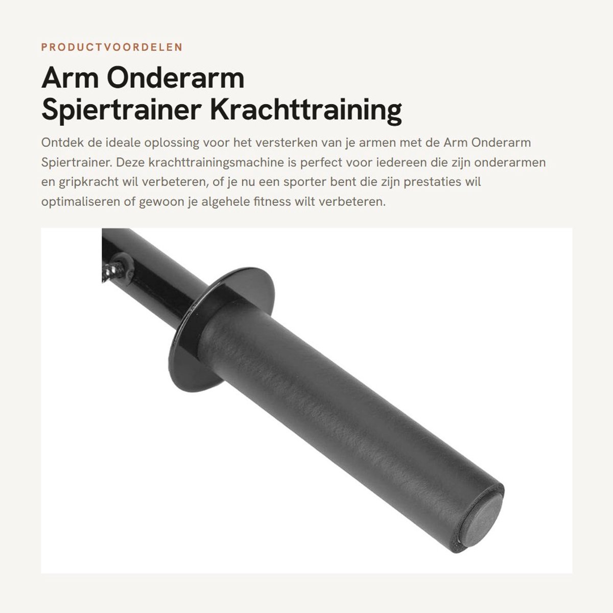 Dailygoods- Onderarmtrainer Schokbestendig - Arm Fitness Machine - Onderarmversterker - Handgreep Kracht - Oefenapparatuur - Verstelbaar - Krachttrainer