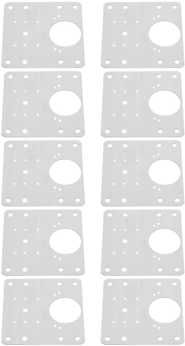 Dailygoods- Kastdeurreparatieplaat 30 Stuks - Roestvrij Stalen Scharnierreparatie - Bevestigingsplaten - Kastdeur Reparatie - Slijtvast Materiaal - Eenvoudige Installatie - Reparatieplaat